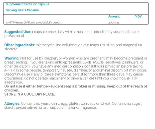 Source Naturals, Inc. 5-HTP 200 mg 120 Capsule