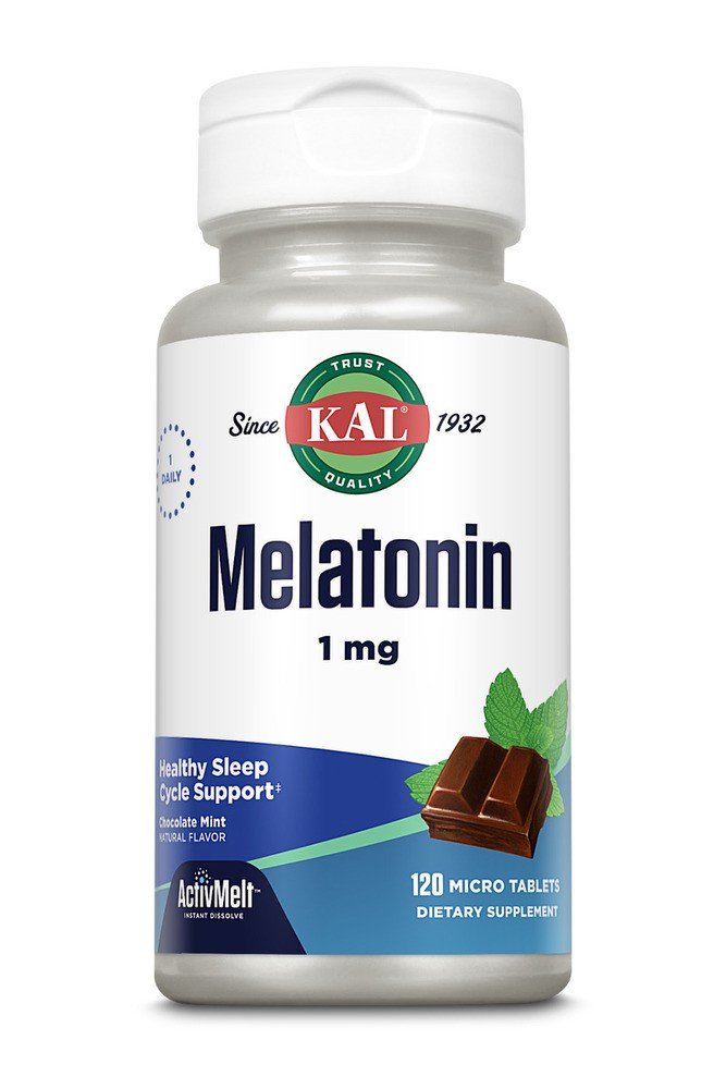 Kal Melatonin ActivMelt Chocolate Mint 120 Lozenge