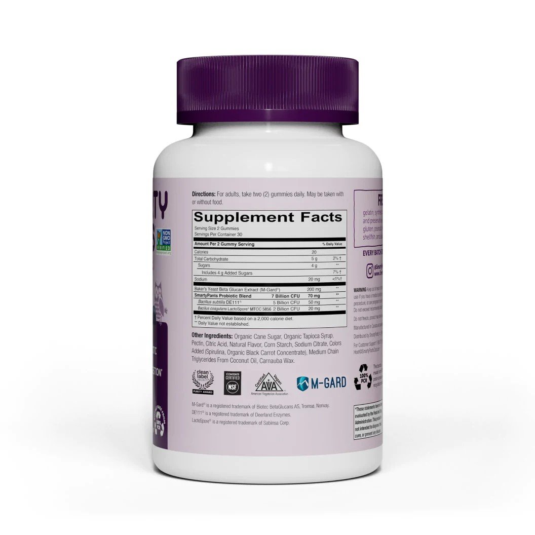 SmartyPants Adult Probiotic Complete Blueberry 60 Gummy