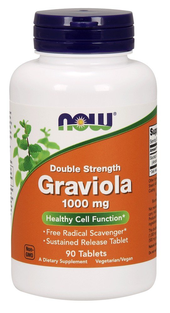 Now Foods Double Strength Graviola 1000 mg 90 Tablet