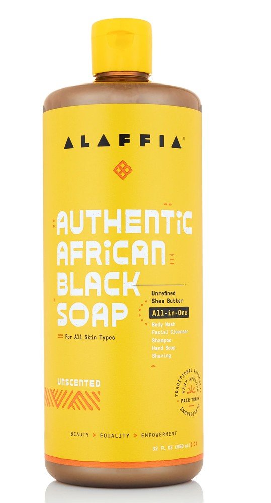 Alaffia Authentic Black Soap Unscented 32 oz Liquid