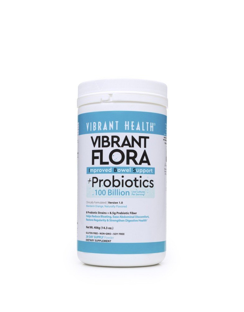 Vibrant Health Vibrant Flora Improved Bowel Support 100  Billion Probiotics 14.3 oz (406g) Powder