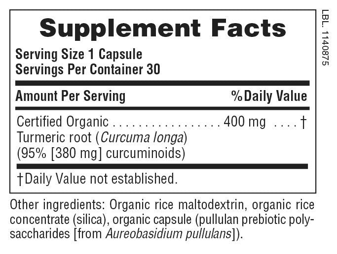 Nature&#39;s Plus Source Of Life Garden Curcumin 400 mg 30 Capsule