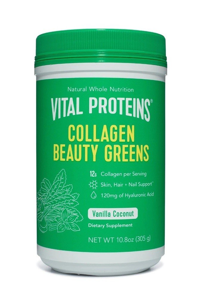 Vital Proteins Collagen Beauty Greens-Vanilla Coconut 10.8 oz (305g) Powder