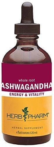 Ashwagandha | Herb Pharm | Energy | Vitality | Herbal Supplement | 4 fluid ounces | 120 milliliters Liquid | VitaminLife