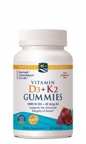 Nordic Naturals Vitamin D3+K2 60 Gummies