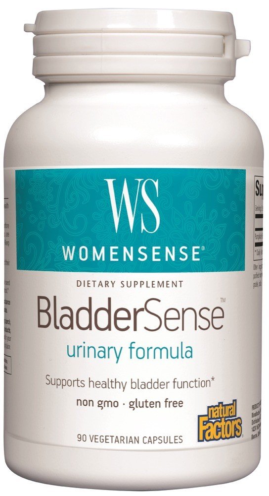 BladderSense | WomenSense | Natural Factors | Supports Healthy Bladder Function | Non GMO | Gluten Free | Vegetarian | 90 VegCaps | Capsules | VitaminLife