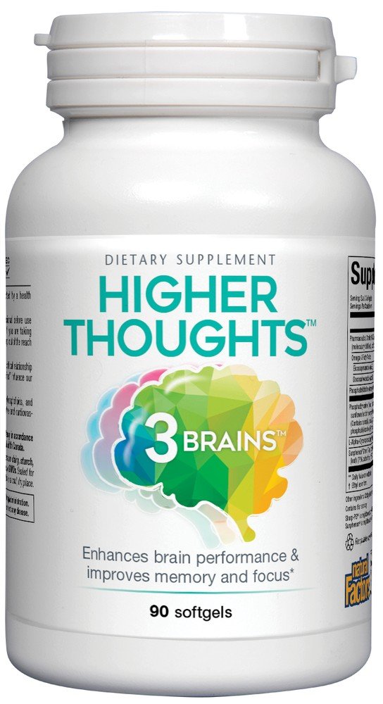 Natural Factors 3 Brains Higher Thoughts 90 Soft gel