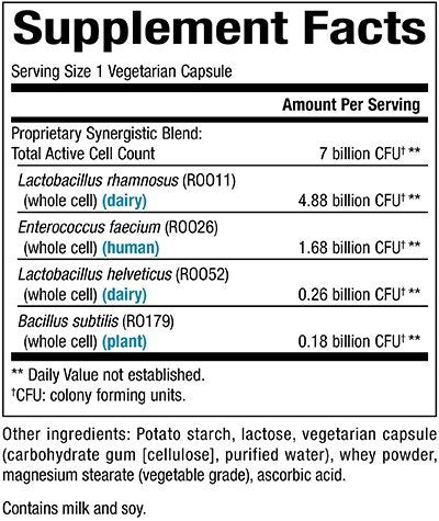 Natural Factors ReliefBiotic 7 Billion 30 VegCap