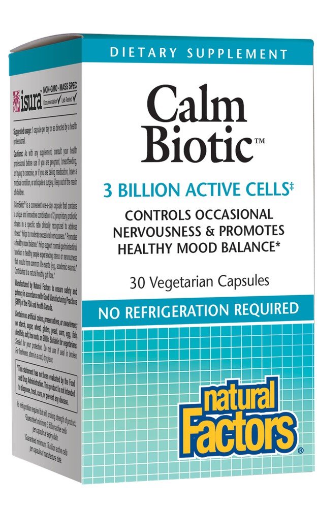 Natural Factors CalmBiotic 3 Billion 30 VegCap