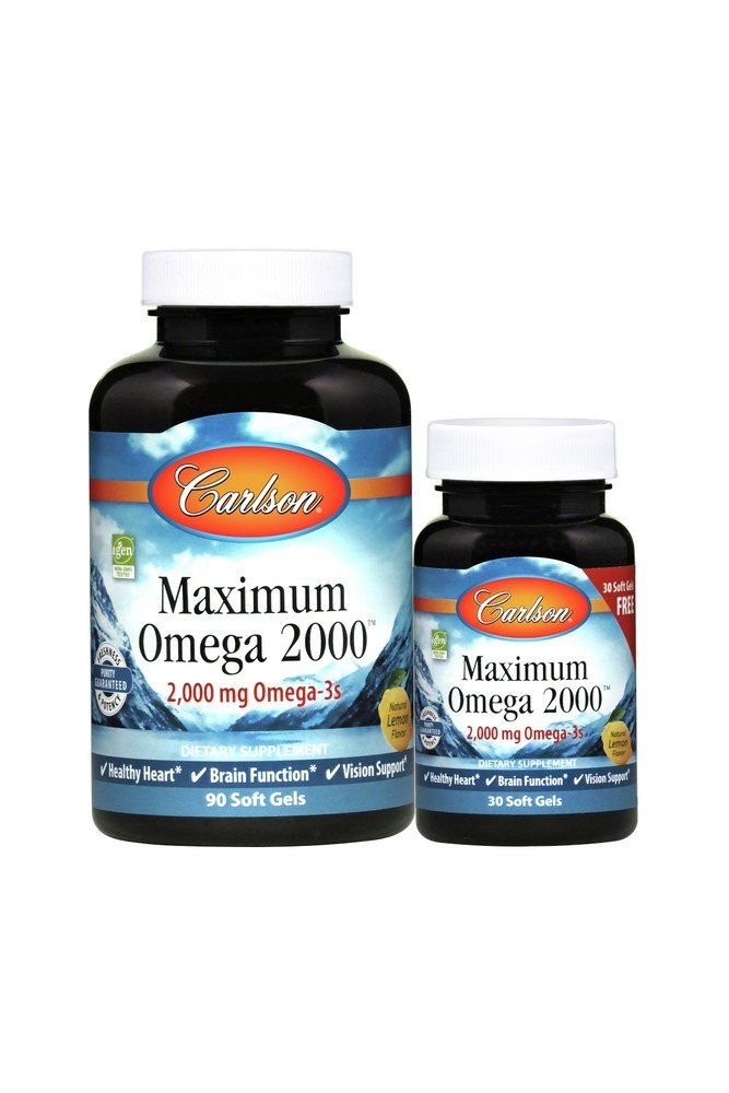 Carlson Laboratories Maximum Omega 2000 90+30 Softgel