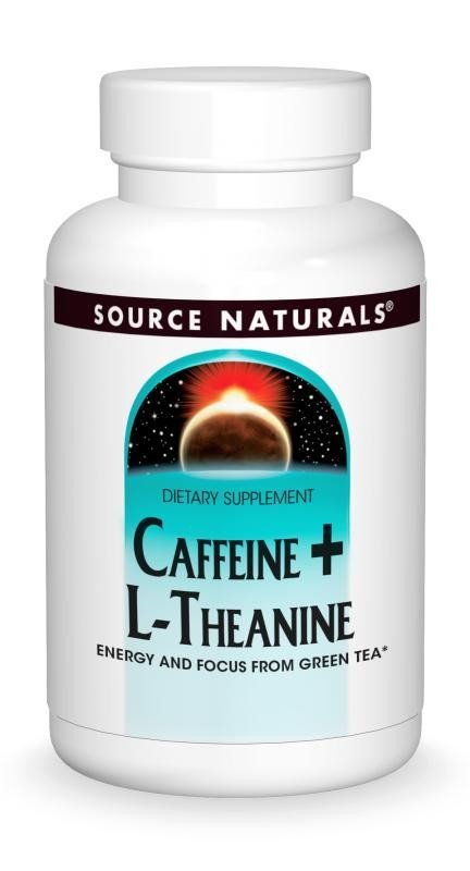 Source Naturals, Inc. Caffeine + L-Theanine 120 Tablet