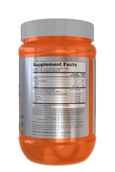 Now Foods BCAA Big 6 Powder, Grape 600 grams Powder