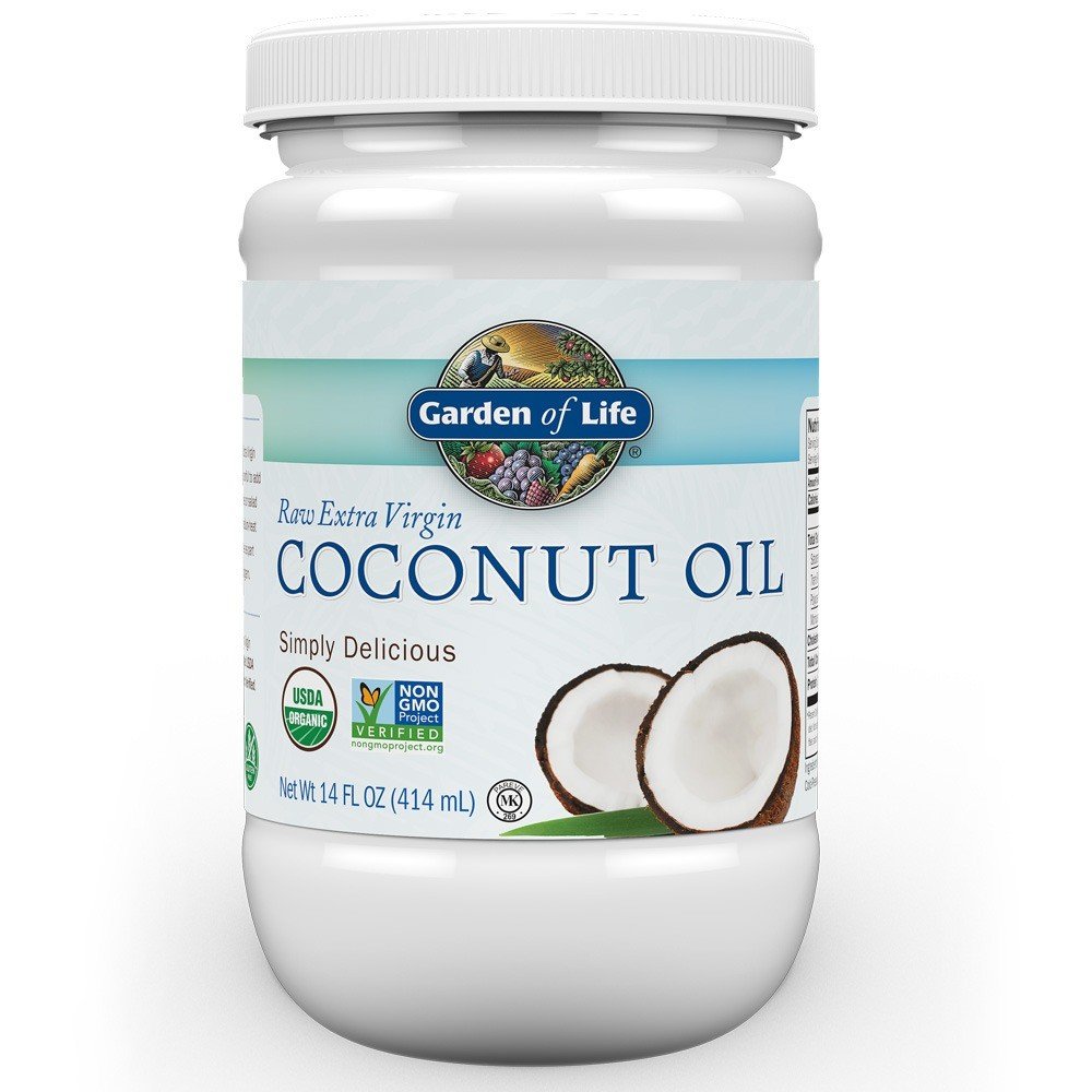 Garden of Life Raw Organic Extra Virgin Coconut Oil 14 oz Plastic Jar