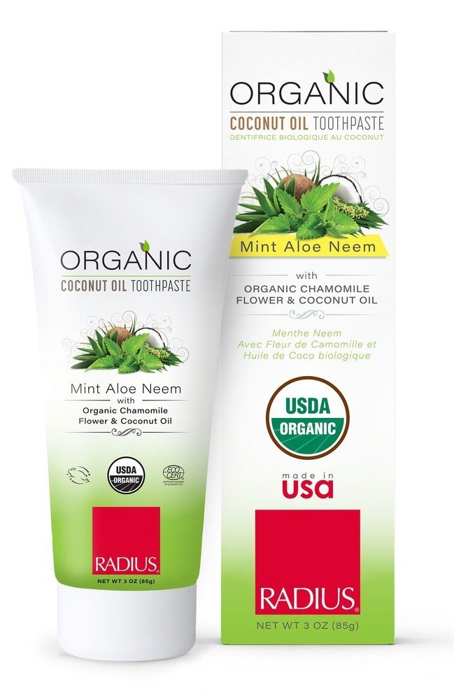 Radius Organic Mint Aloe Neem Toothpaste 3 oz Paste