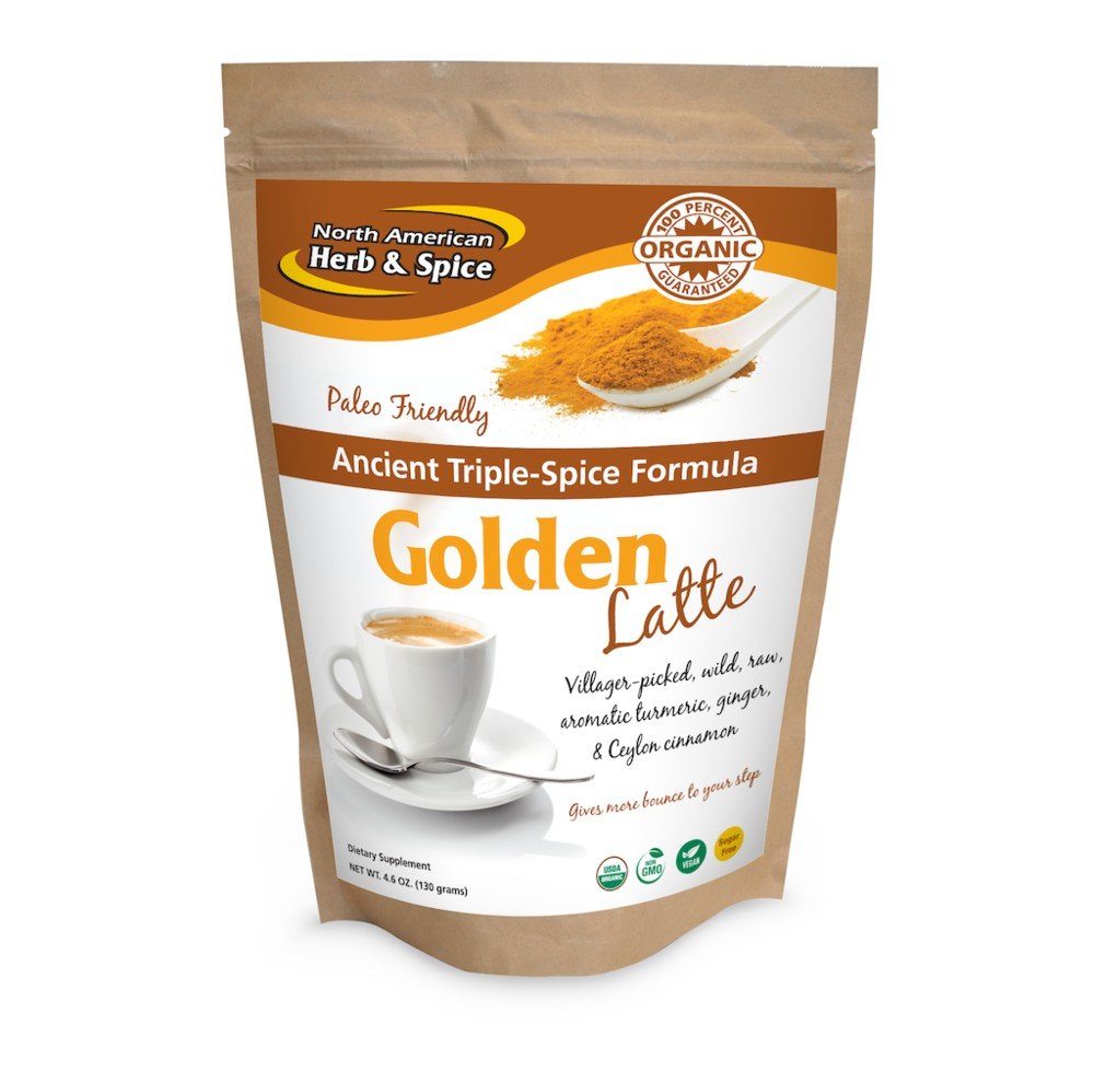 North American Herb & Spice Triple Spice Latte Golden Milk Mix 130 g (5.5 oz) Powder