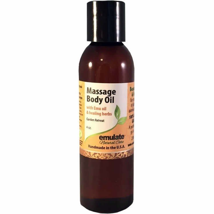 emulate Natural Care Emu Oil Massage Body Oil Garden Retreat 4 oz Oil