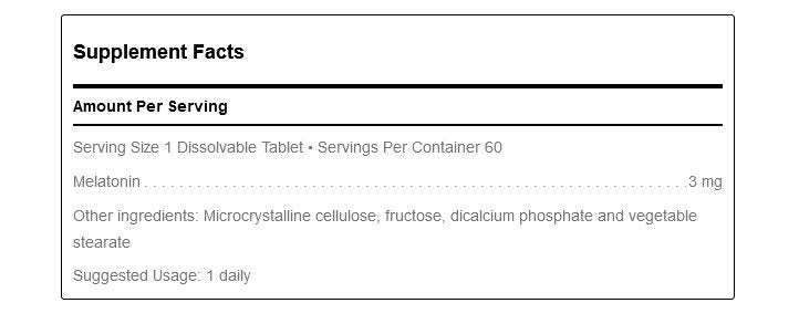 Douglas Laboratories Melatonin (3 mg) 60 Capsule