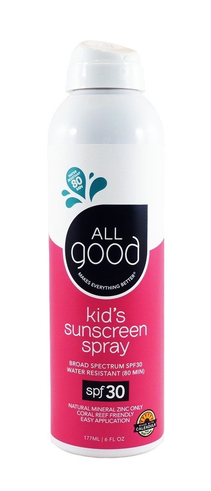 Elemental Herbs All Good Sunscreen Spray Kids 30 SPF 6 oz Spray