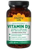 Country Life Vitamin D3 10000 IU 60 Softgel