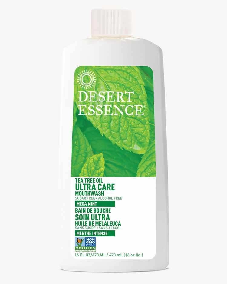 Desert Essence Mouthwash Ultra Care Tea Tree Oil Mega Mint Liquid