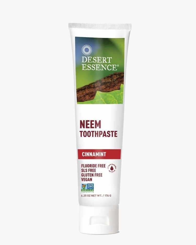 Desert Essence Natural Neem Toothpaste Cinnamint 6.25 oz Paste