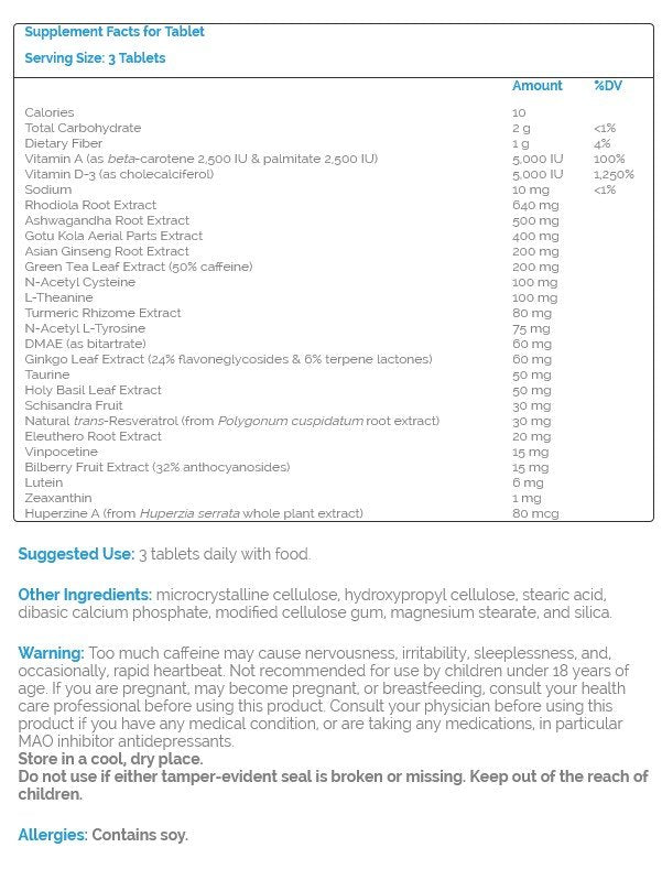 Source Naturals, Inc. Screen Time Stamina 30 Tablet