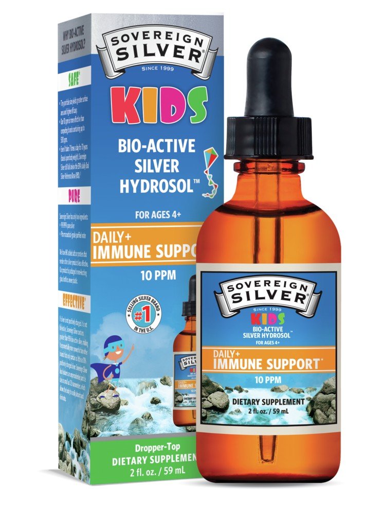 Sovereign Silver Natural Immunogenics Bio-Active Silver for Kids 2 oz Dropper