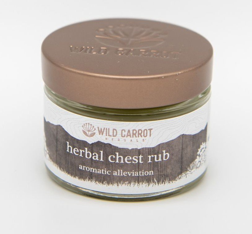 Wild Carrot Herbals Herbal Chest Rub 30 mL Cream