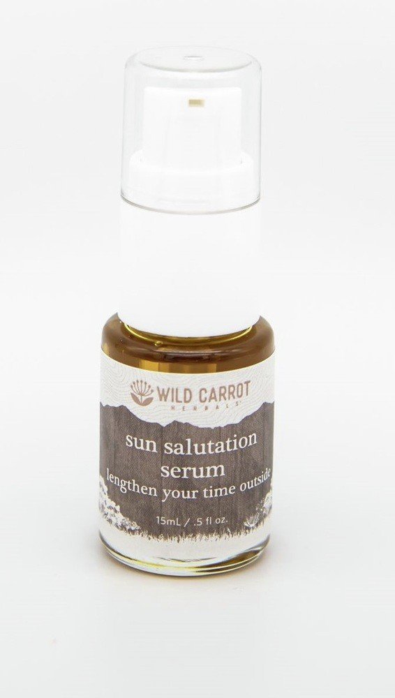 Wild Carrot Herbals Sun Salutation Facial Serum 15 mL Oil