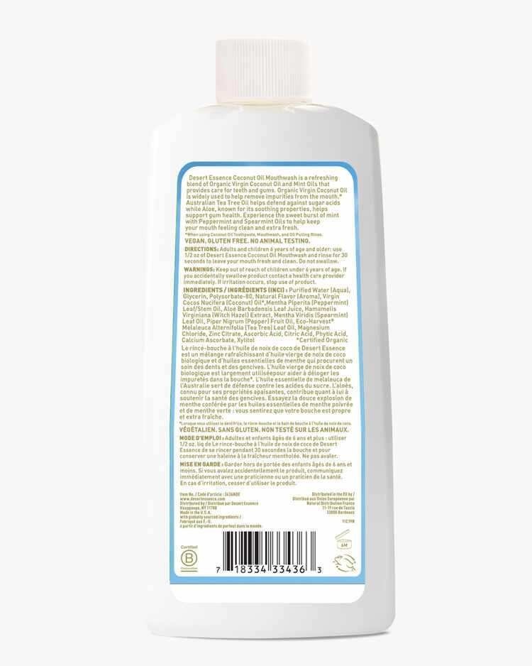 Desert Essence Coconut Oil Mouthwash 16 oz Liquid