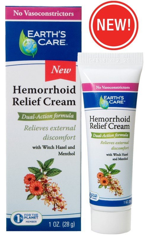 Earth's Care Hemorrhoid Relief Cream 1 oz Cream