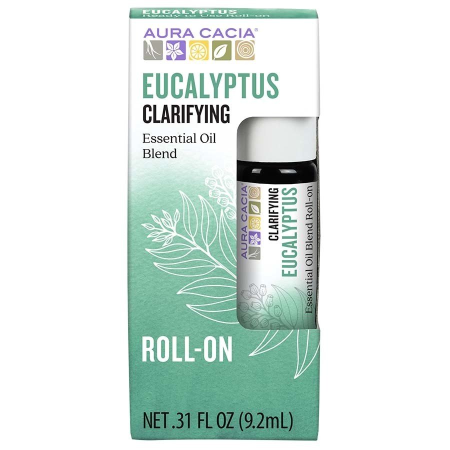 Aura Cacia Essential Oil Eucalyptus Roll-On 0.31 oz Oil