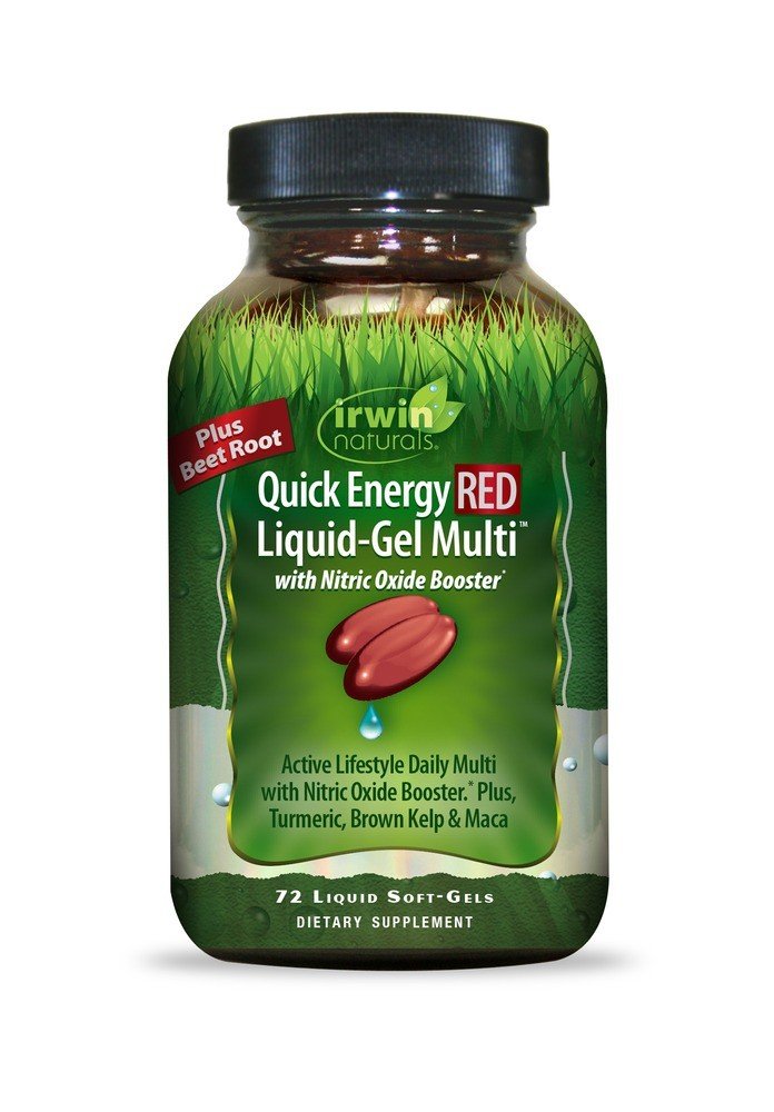 Irwin Naturals Quick Energy Red Liquid-Gel Multi 72 Liquid Softgel