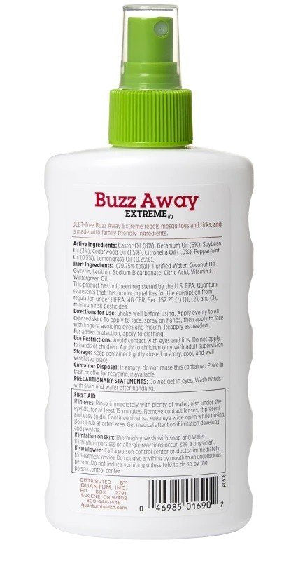 Quantum Health Buzz Away Extreme Family Size 8 oz Spray