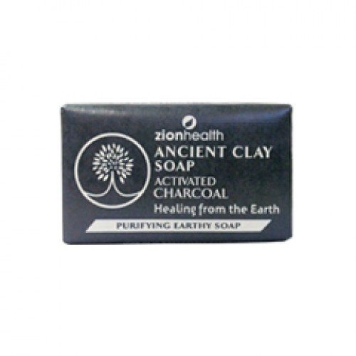 Zion Health Ancient Clay Soap Charcoal 6 oz Bar Soap