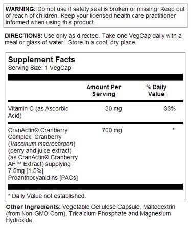 Solaray CranActin Cranberry Extract 30 VegCap