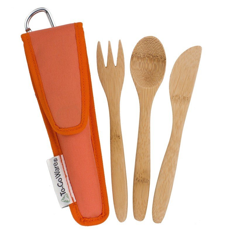 To-Go Ware KIDS Bamboo Utensil Set Orange 1 Set Kit