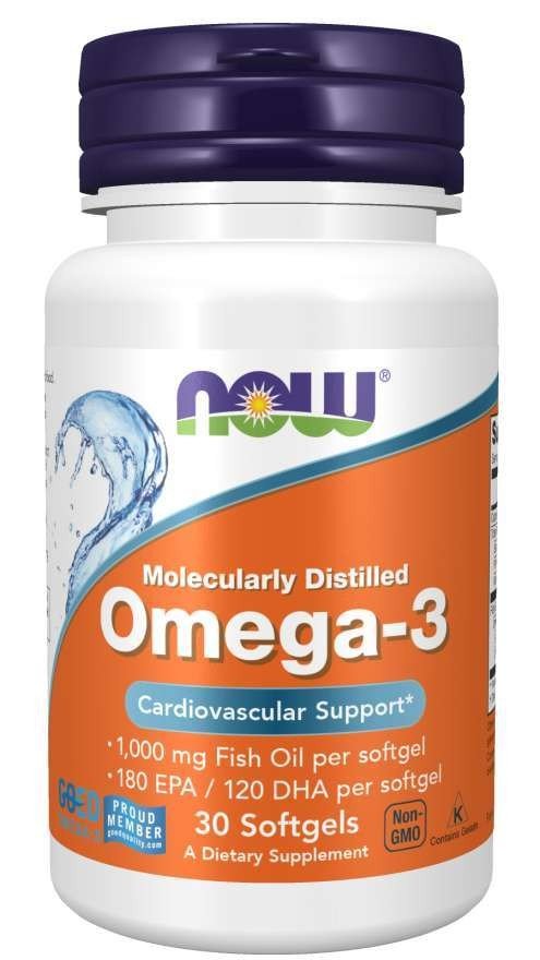 Now Foods Omega-3 1,000 mg 30 Softgel