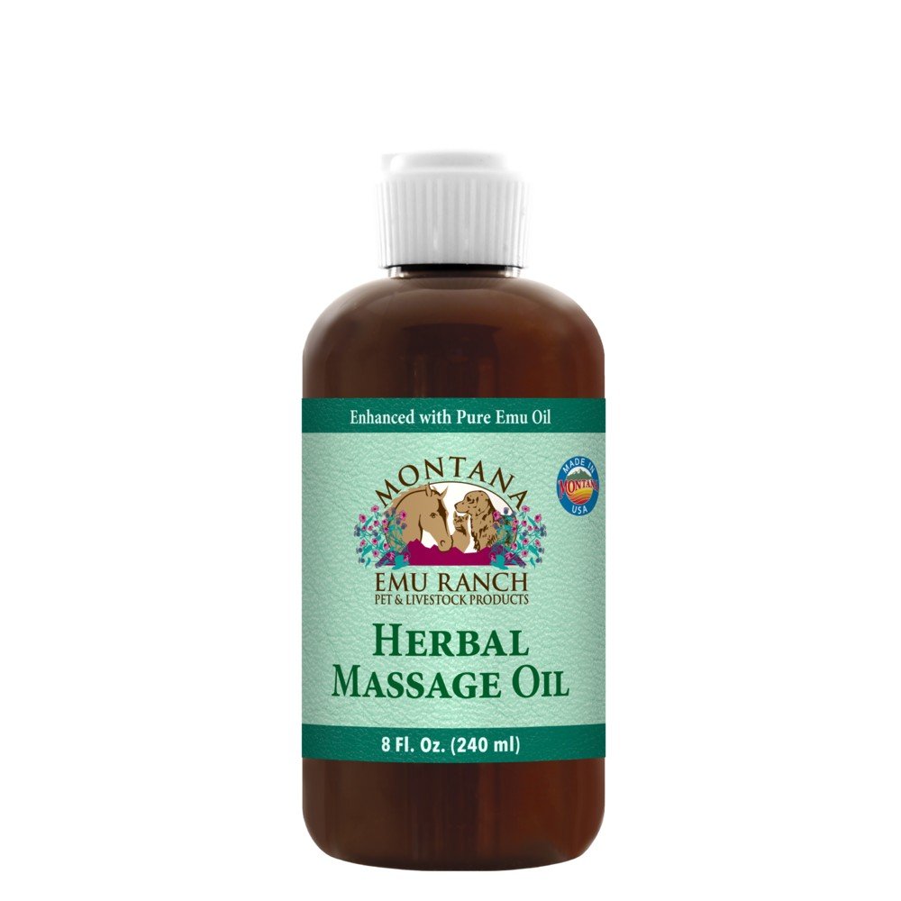 Montana Emu Ranch Co. Herbal Massage Oil for Pets 8 oz Oil