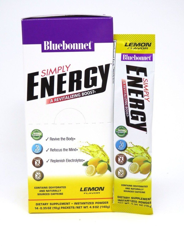 Bluebonnet Simply Energy Lemon 14 Packets Box