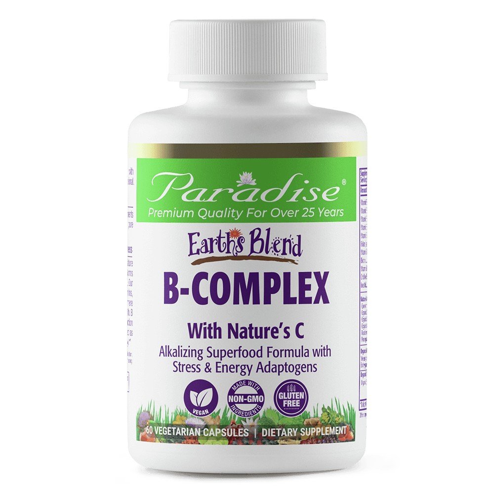 Paradise Herbs Earth's Blend B-Complex 60 VegCap