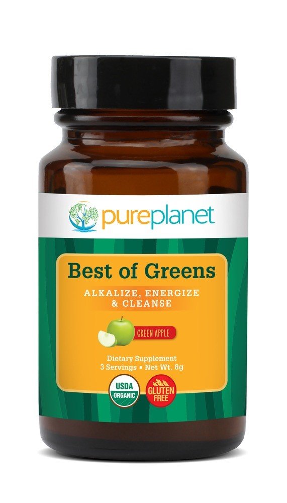 Pure Planet Products Best of Greens Organic Green Apple 3 servings 8g Powder