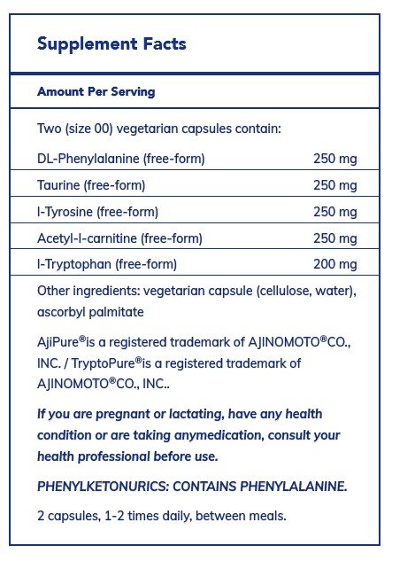 Pure Encapsulations Cognitive Aminos 120 Capsule