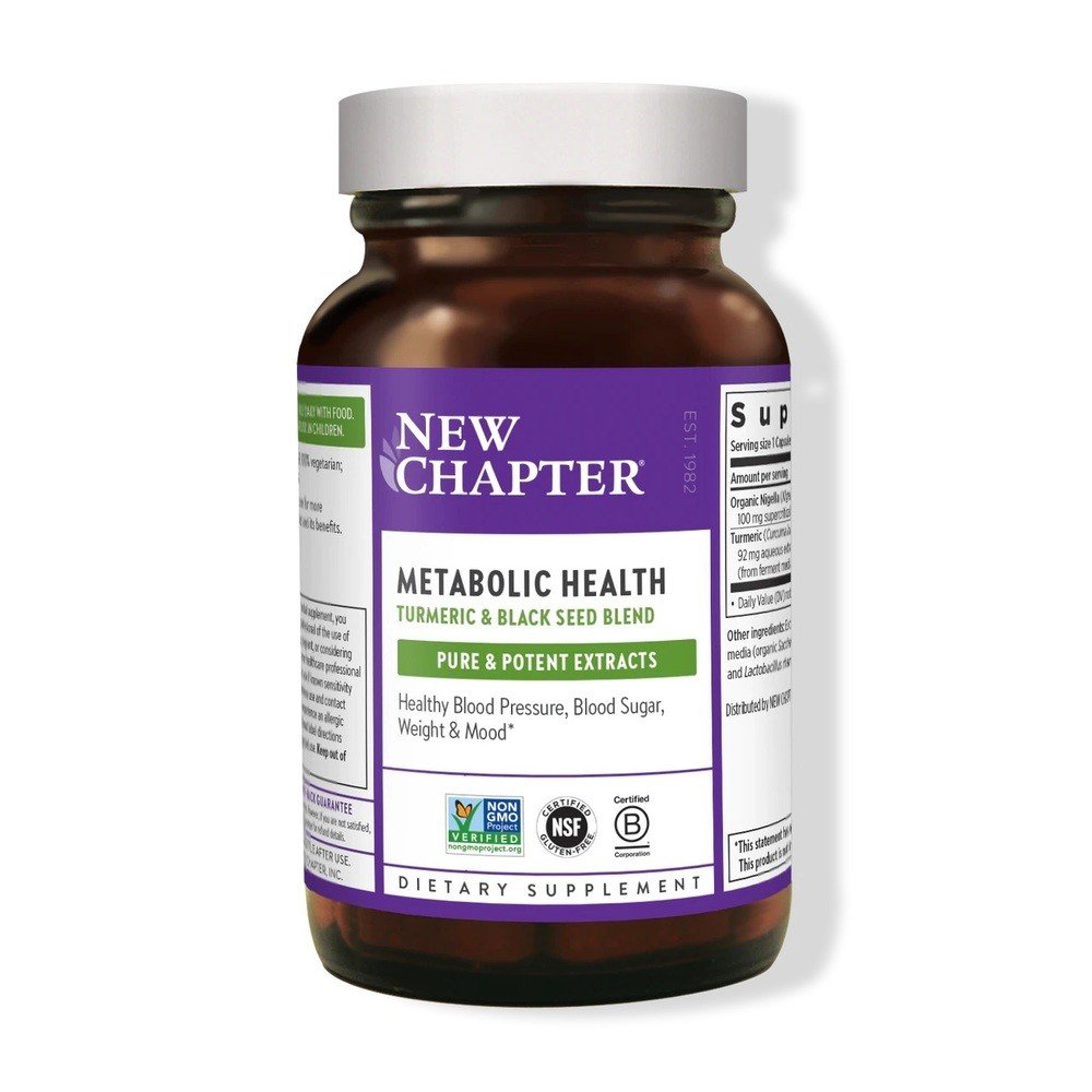 New Chapter Metabolic Health - Turmeric & Black Seed Blend 60 VegCap