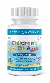 Nordic Naturals Children DHA Extra Berry Punch 90 Softgel