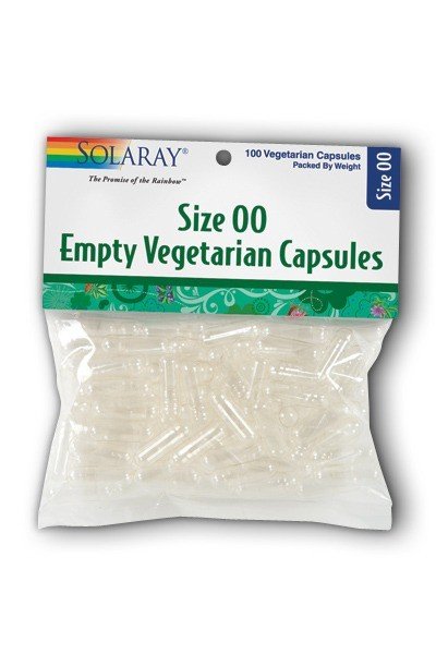 Solaray Empty Veg Capsules Size 00 100 Capsule