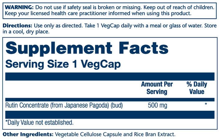 Solaray Rutin 90 VegCap