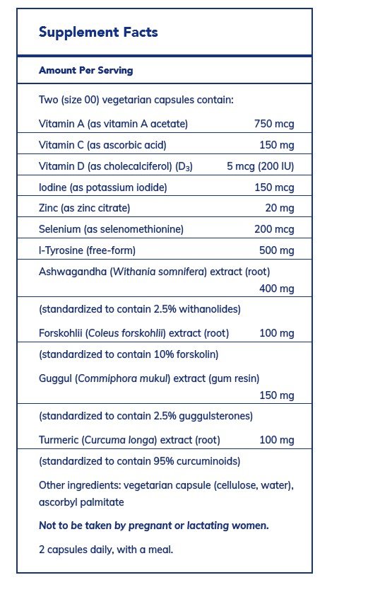 Pure Encapsulations Thyroid Support Complex 120 Capsule