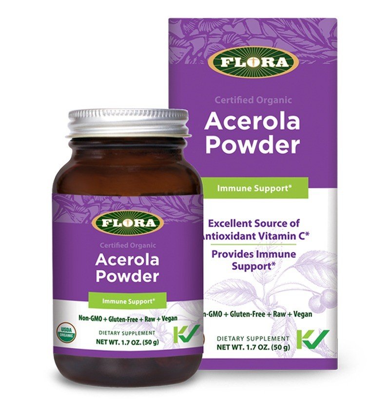 Flora Inc Acerola Powder 50g (1.7 oz) Powder